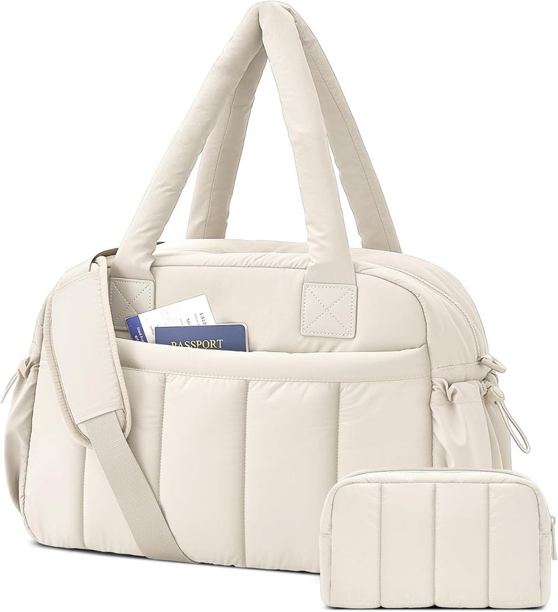 oscaurt Gym Bag for Women Lightweight Duffle Bag for Travel with Toiletry Pouch Water Resistant Carry On Weekender Overnight Duffel - Image 1